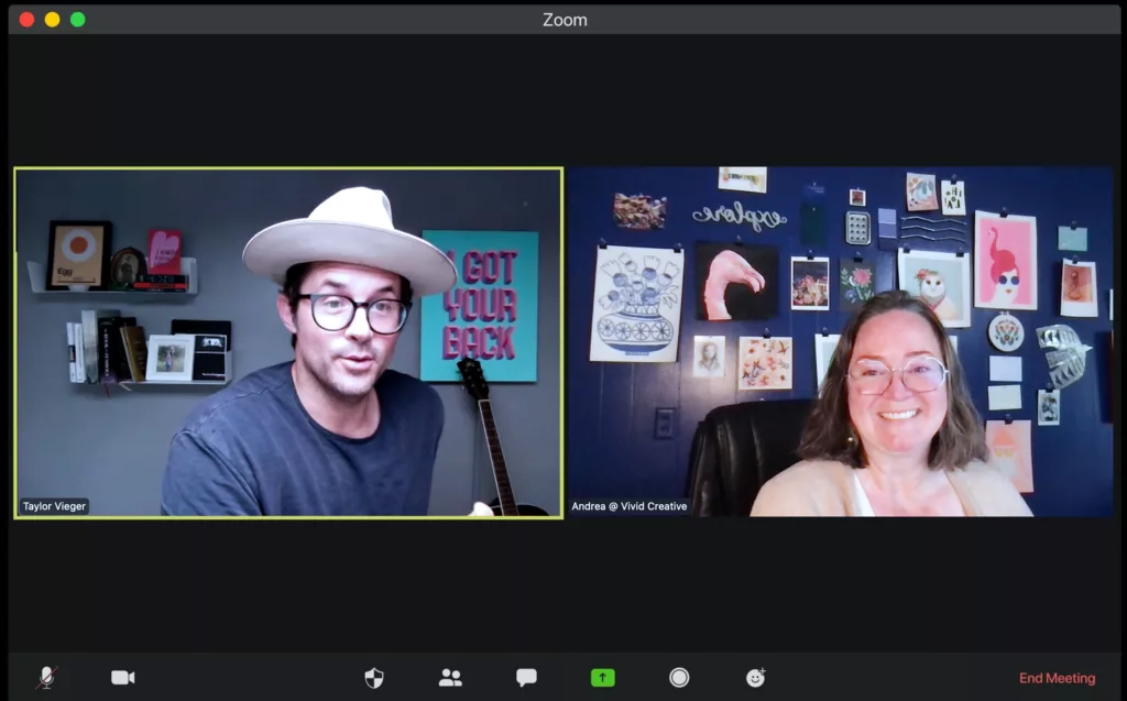 art business coaching with ai fine art photographer taylor vieger and vivid creative